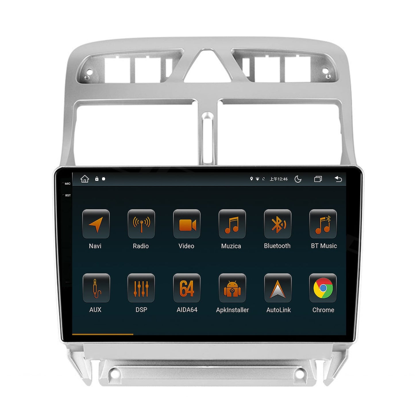 Navigatie Peugeot 307, Android, V-Octacore / 4GB RAM + 64GB ROM, 9.5 Inch - AD-BGV9004+AD-BGRKIT266