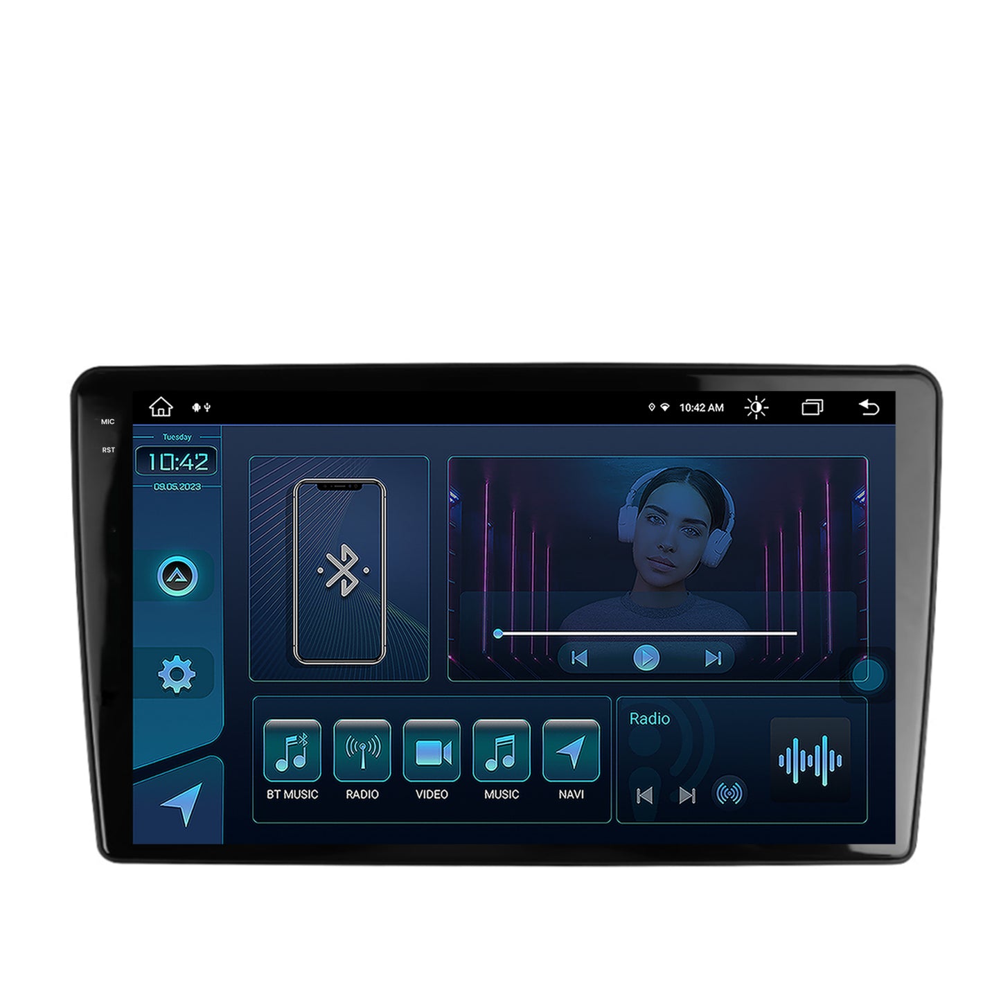 Navigatie Peugeot 307, Android, X-Octacore / 8GB RAM + 256GB ROM, 9.5 Inch - AD-BGX9008+AD-BGRKIT266