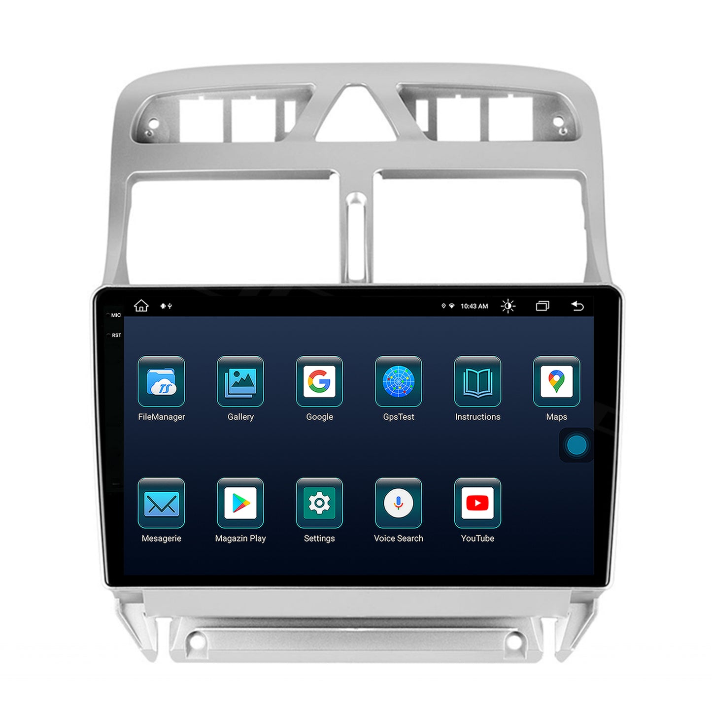 Navigatie Peugeot 307, Android, X-Octacore / 8GB RAM + 256GB ROM, 9.5 Inch - AD-BGX9008+AD-BGRKIT266S