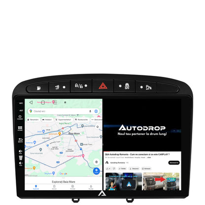 Navigatie Peugeot 308/408 (2008-2013), Android, E-Octacore / 2GB RAM + 32GB ROM, 9 Inch - AD-BGE9002+AD-BGRKIT265