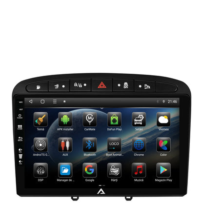 Navigatie Peugeot 308/408 (2008-2013), Android, P-Octacore / 2GB RAM + 32GB ROM, 9 Inch - AD-BGP9002+AD-BGRKIT265
