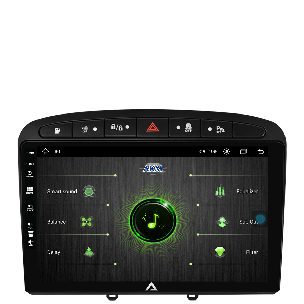 Navigatie Peugeot 308/408 (2008-2013), Android, Z-Octacore / 8GB RAM + 256GB ROM, 9 Inch - AD-BGZ9008+AD-BGRKIT265