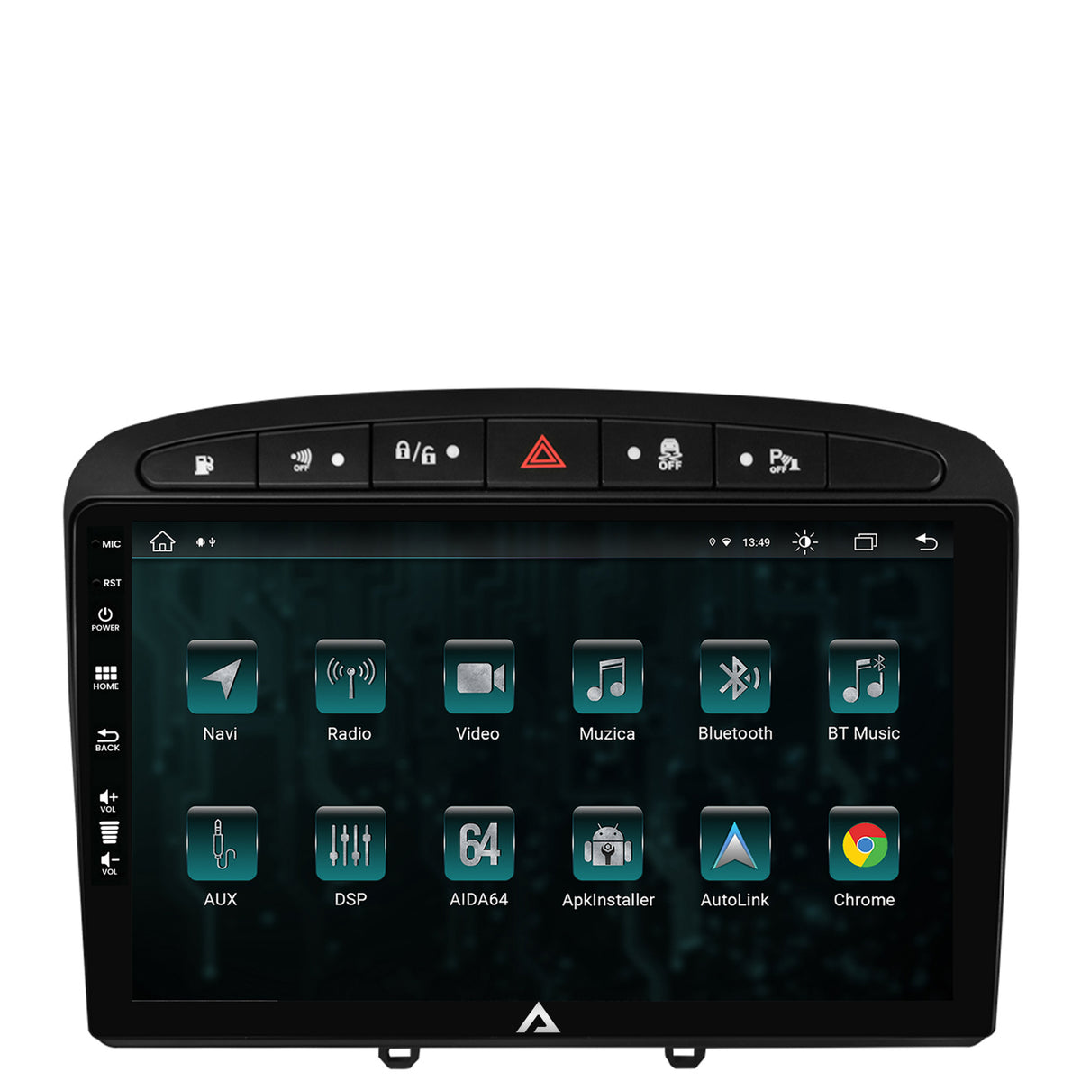 Navigatie Peugeot 308/408 (2008-2013), Android, Z-Octacore / 8GB RAM + 256GB ROM, 9 Inch - AD-BGZ9008+AD-BGRKIT265