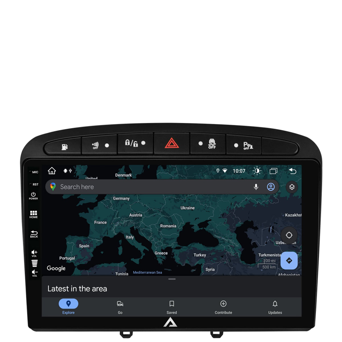 Navigatie Peugeot 308/408 (2008-2013), Android, Z-Octacore / 8GB RAM + 256GB ROM, 9 Inch - AD-BGZ9008+AD-BGRKIT265