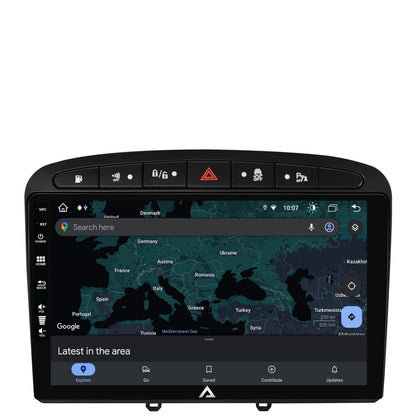 Navigatie Peugeot 308/408 (2008-2013), Android, Z-Octacore / 8GB RAM + 256GB ROM, 9 Inch - AD-BGZ9008+AD-BGRKIT265