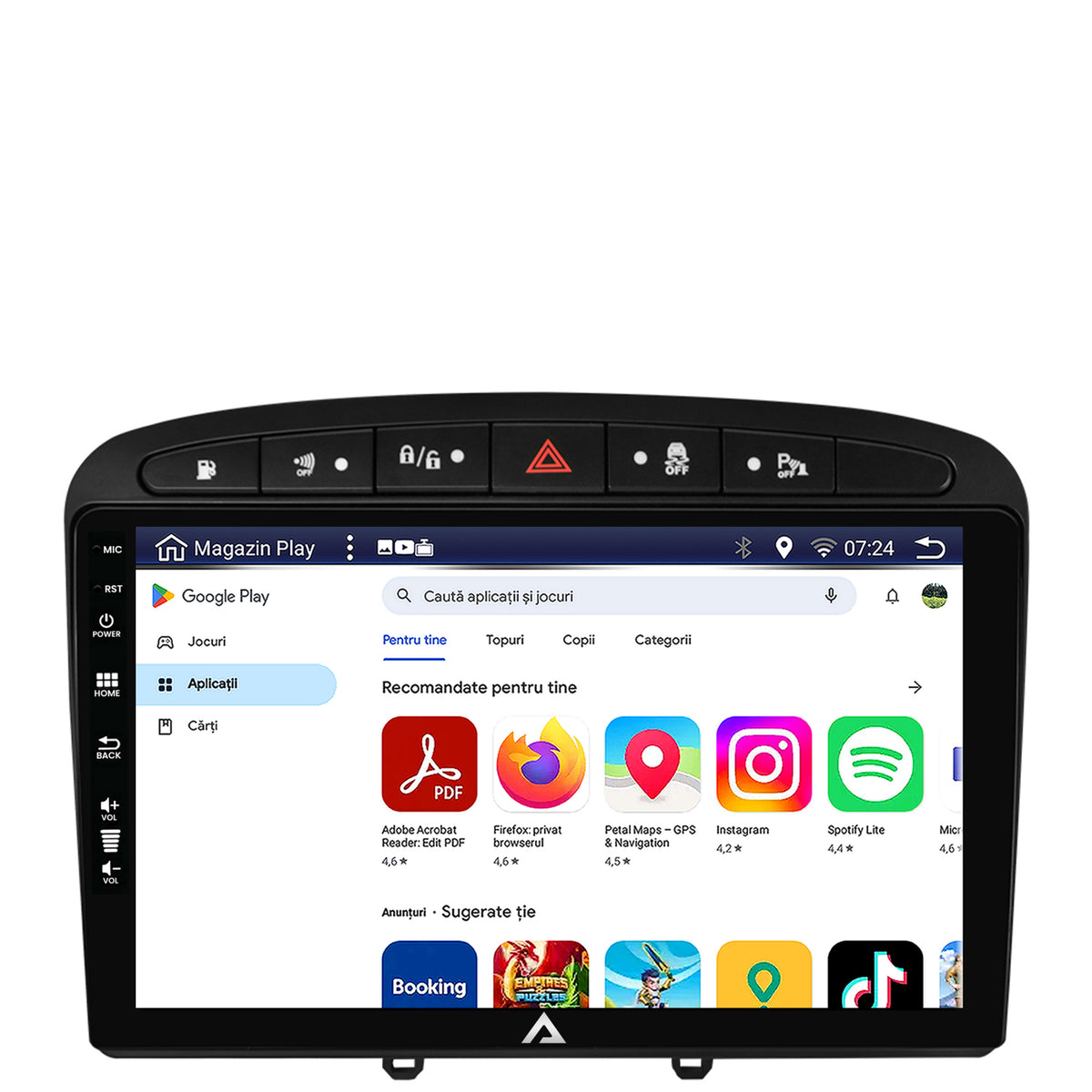 Navigatie Peugeot 308/408 (2008-2013), Android, Z-Octacore / 8GB RAM + 256GB ROM, 9 Inch - AD-BGZ9008+AD-BGRKIT265