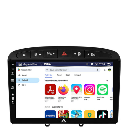 Navigatie Peugeot 308/408 (2008-2013), Android, Z-Octacore / 8GB RAM + 256GB ROM, 9 Inch - AD-BGZ9008+AD-BGRKIT265