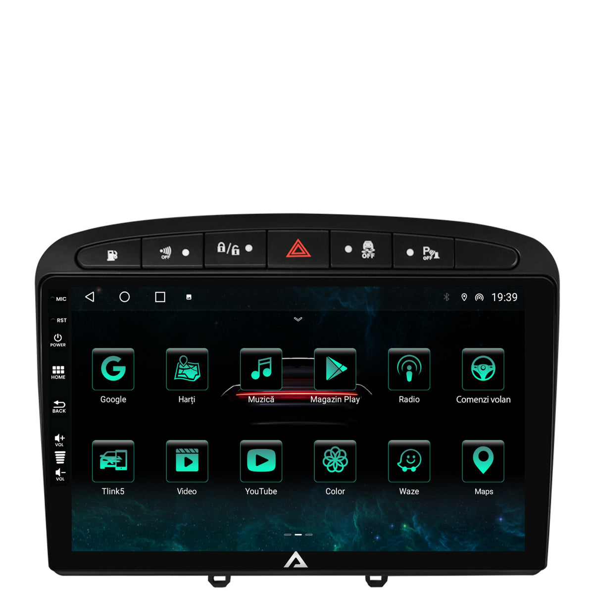 Navigatie Peugeot 308/408 (2008-2013), Android, A-Octacore / 4GB RAM + 64GB ROM, 9 Inch - AD-BGA9004+AD-BGRKIT265
