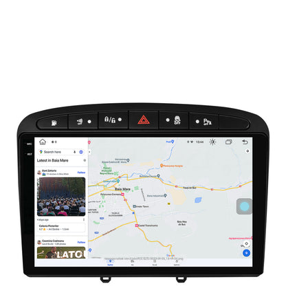 Navigatie Peugeot 308/408 (2008-2013), Android, V-Octacore / 4GB RAM + 64GB ROM, 9.5 Inch - AD-BGV9004+AD-BGRKIT265