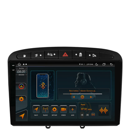 Navigatie Peugeot 308/408 (2008-2013), Android, V-Octacore / 4GB RAM + 64GB ROM, 9.5 Inch - AD-BGV9004+AD-BGRKIT265