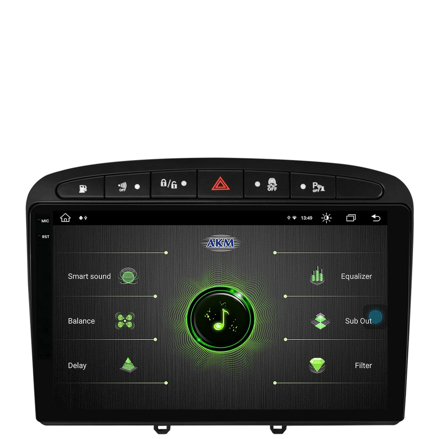 Navigatie Peugeot 308/408 (2008-2013), Android, V-Octacore / 4GB RAM + 64GB ROM, 9.5 Inch - AD-BGV9004+AD-BGRKIT265
