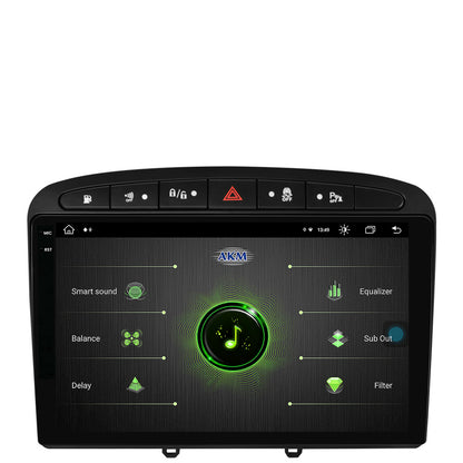 Navigatie Peugeot 308/408 (2008-2013), Android, X-Octacore / 8GB RAM + 256GB ROM, 9.5 Inch - AD-BGX9008+AD-BGRKIT265