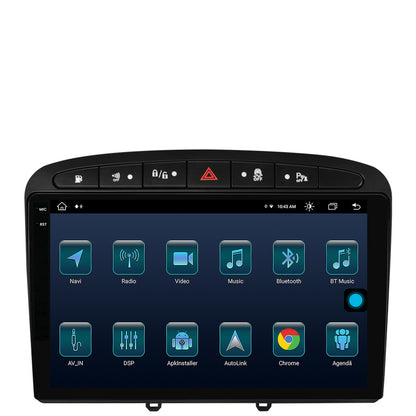 Navigatie Peugeot 308/408 (2008-2013), Android, X-Octacore / 8GB RAM + 256GB ROM, 9.5 Inch - AD-BGX9008+AD-BGRKIT265