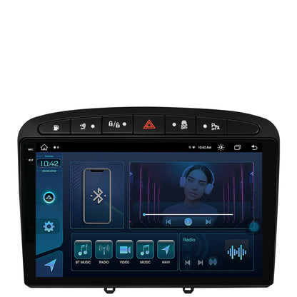 Navigatie Peugeot 308/408 (2008-2013), Android, X-Octacore / 8GB RAM + 256GB ROM, 9.5 Inch - AD-BGX9008+AD-BGRKIT265