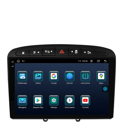 Navigatie Peugeot 308/408 (2008-2013), Android, X-Octacore / 8GB RAM + 256GB ROM, 9.5 Inch - AD-BGX9008+AD-BGRKIT265
