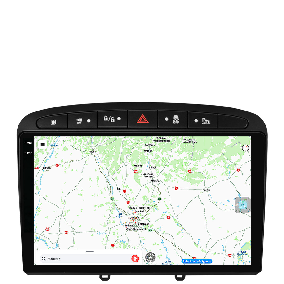 Navigatie Peugeot 308/408 (2008-2013), Android, X-Octacore / 8GB RAM + 256GB ROM, 9.5 Inch - AD-BGX9008+AD-BGRKIT265