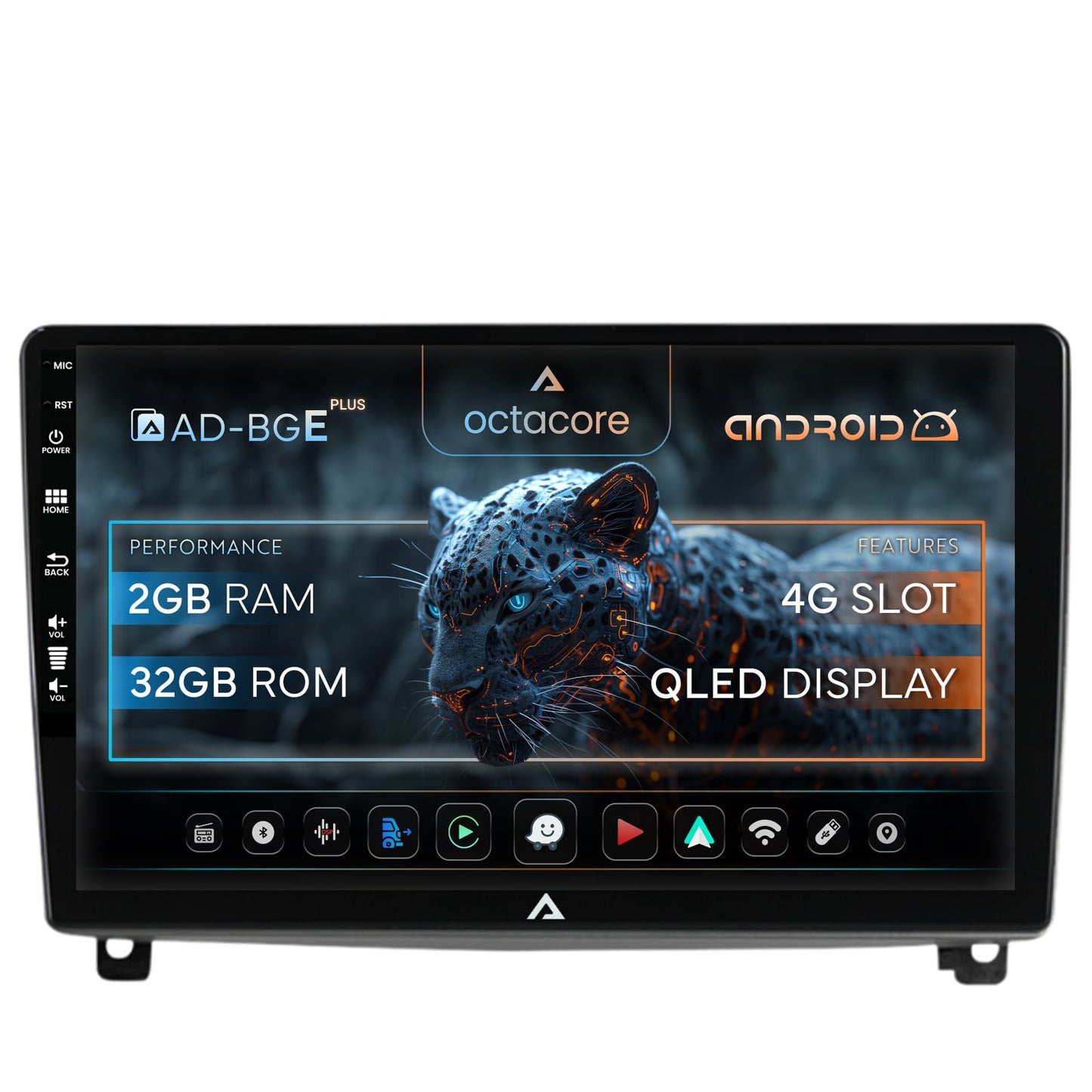 Navigatie Peugeot 407 (2004-2011), Android, E-Octacore / 2GB RAM + 32GB ROM, 9 Inch - AD-BGE9002+AD-BGRKIT266V3