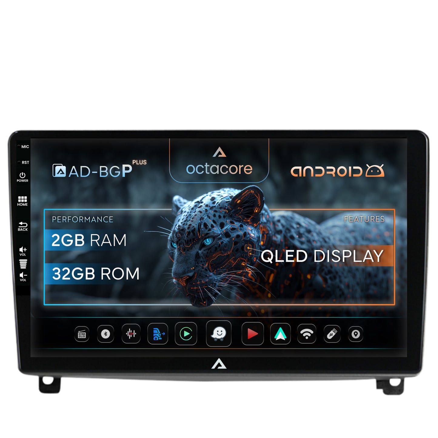 Navigatie Peugeot 407 (2004-2011), Android, P-Octacore / 2GB RAM + 32GB ROM, 9 Inch - AD-BGP9002+AD-BGRKIT266V3