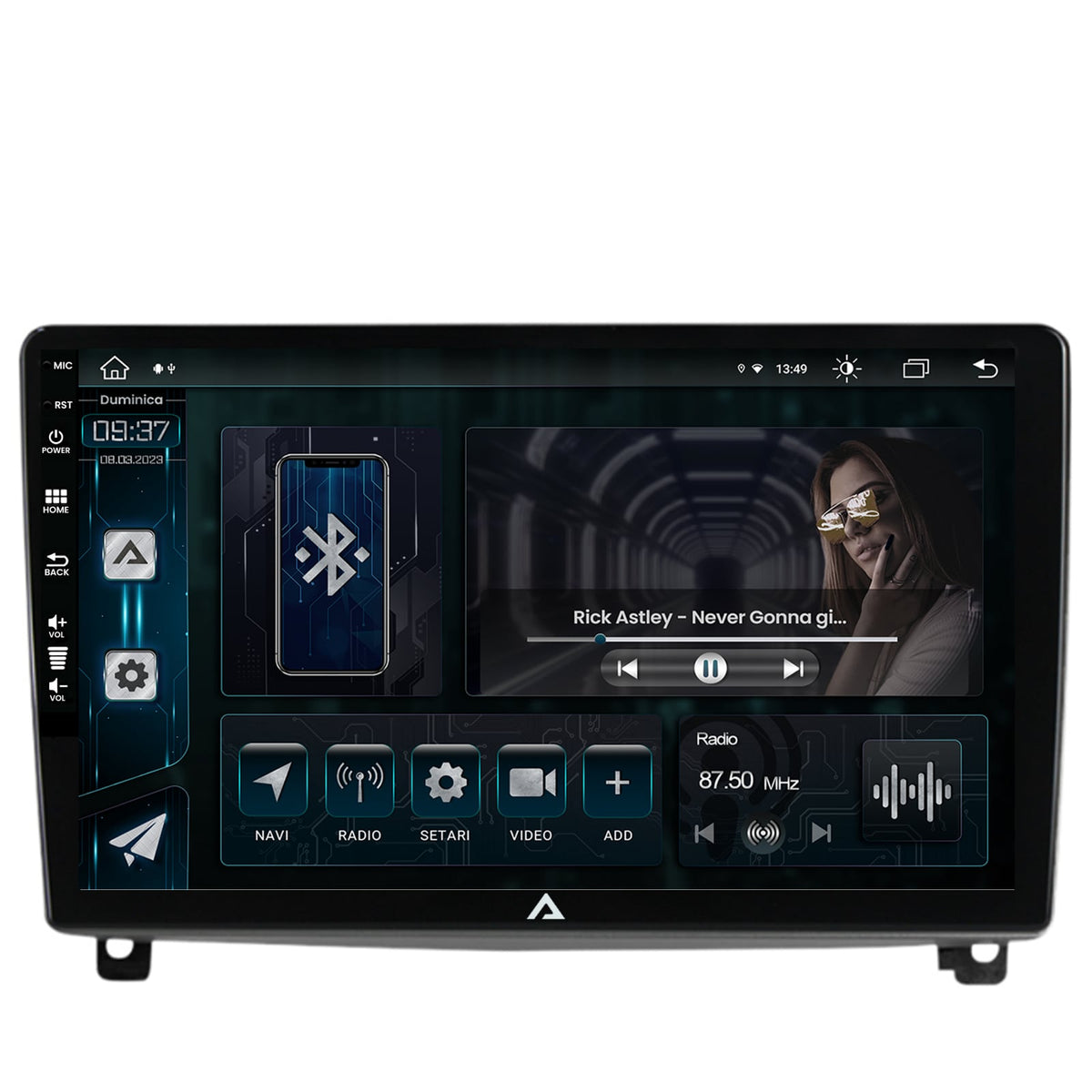 Navigatie Peugeot 407 (2004-2011), Android, Z-Octacore / 8GB RAM + 256GB ROM, 9 Inch - AD-BGZ9008+AD-BGRKIT266V3