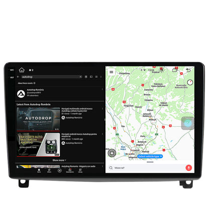Navigatie Peugeot 407 (2004-2011), Android, V-Octacore / 4GB RAM + 64GB ROM, 9.5 Inch - AD-BGV9004+AD-BGRKIT266V3