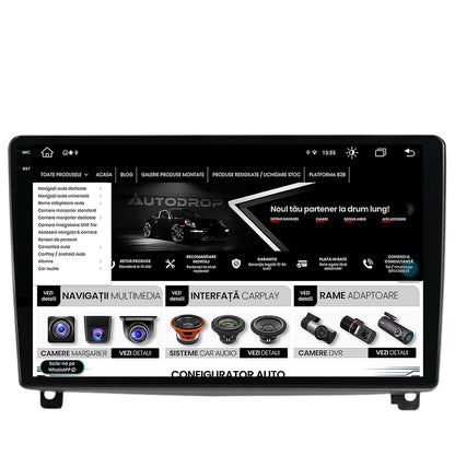 Navigatie Peugeot 407 (2004-2011), Android, V-Octacore / 4GB RAM + 64GB ROM, 9.5 Inch - AD-BGV9004+AD-BGRKIT266V3