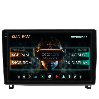 Navigatie Peugeot 407 (2004-2011), Android, V-Octacore / 4GB RAM + 64GB ROM, 9.5 Inch - AD-BGV9004+AD-BGRKIT266V3