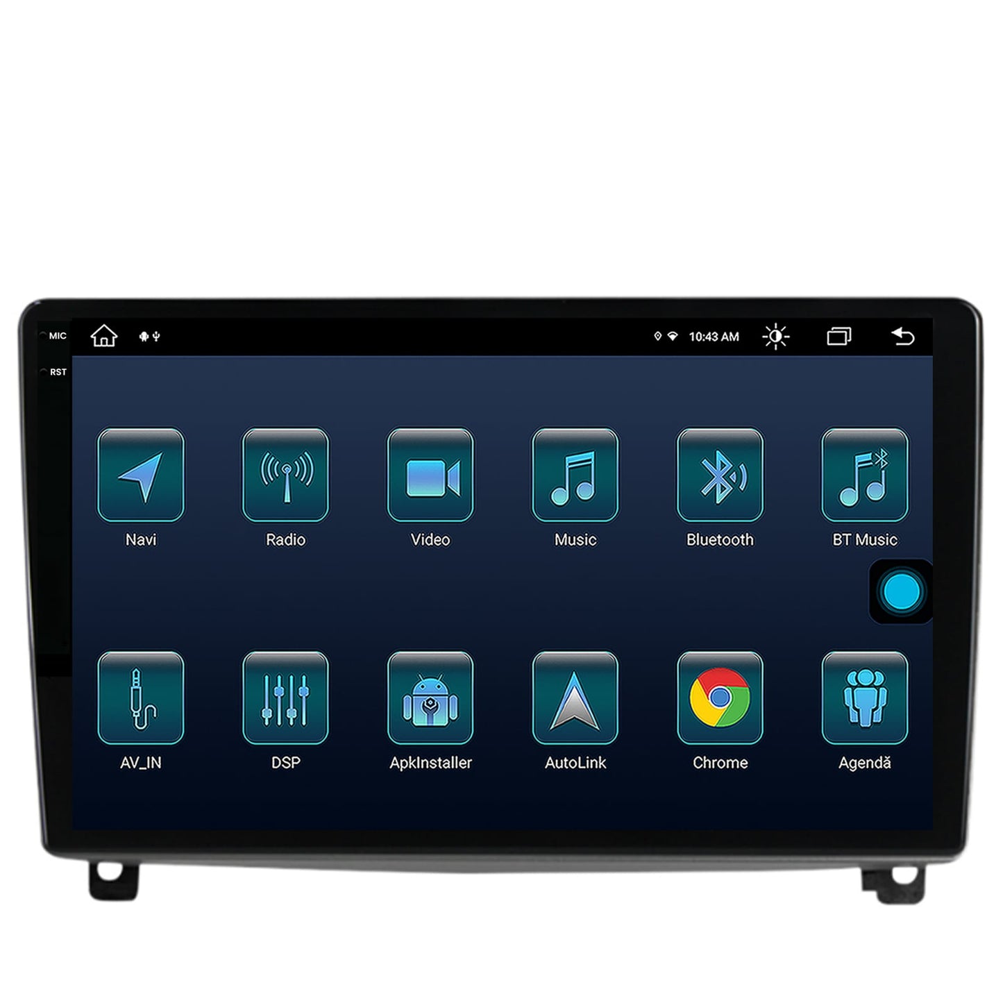 Navigatie Peugeot 407 (2004-2011), Android, X-Octacore / 8GB RAM + 256GB ROM, 9.5 Inch - AD-BGX9008+AD-BGRKIT266V3