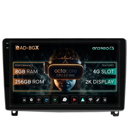 Navigatie Peugeot 407 (2004-2011), Android, X-Octacore / 8GB RAM + 256GB ROM, 9.5 Inch - AD-BGX9008+AD-BGRKIT266V3