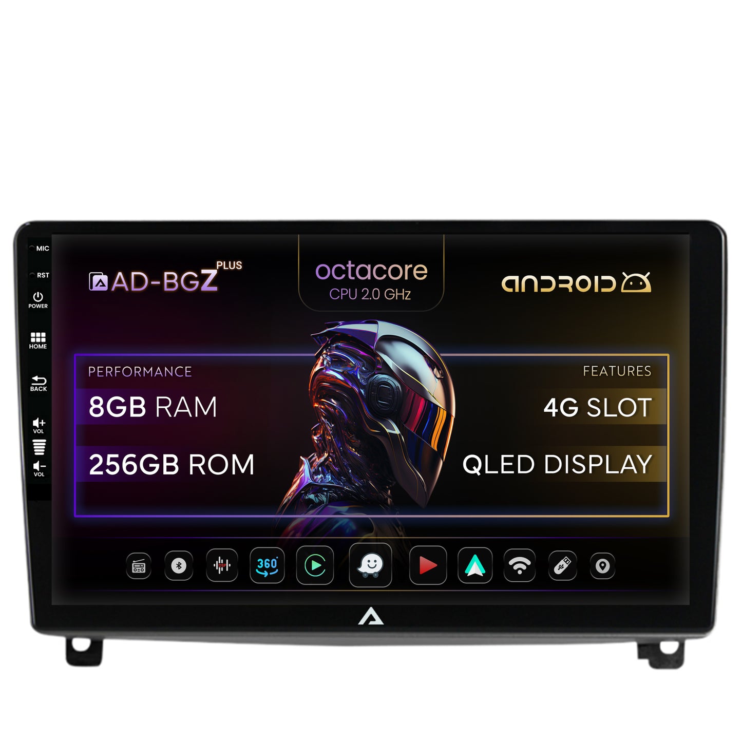 Navigatie Peugeot 407 (2004-2011), Android, Z-Octacore / 8GB RAM + 256GB ROM, 9 Inch - AD-BGZ9008+AD-BGRKIT266V3