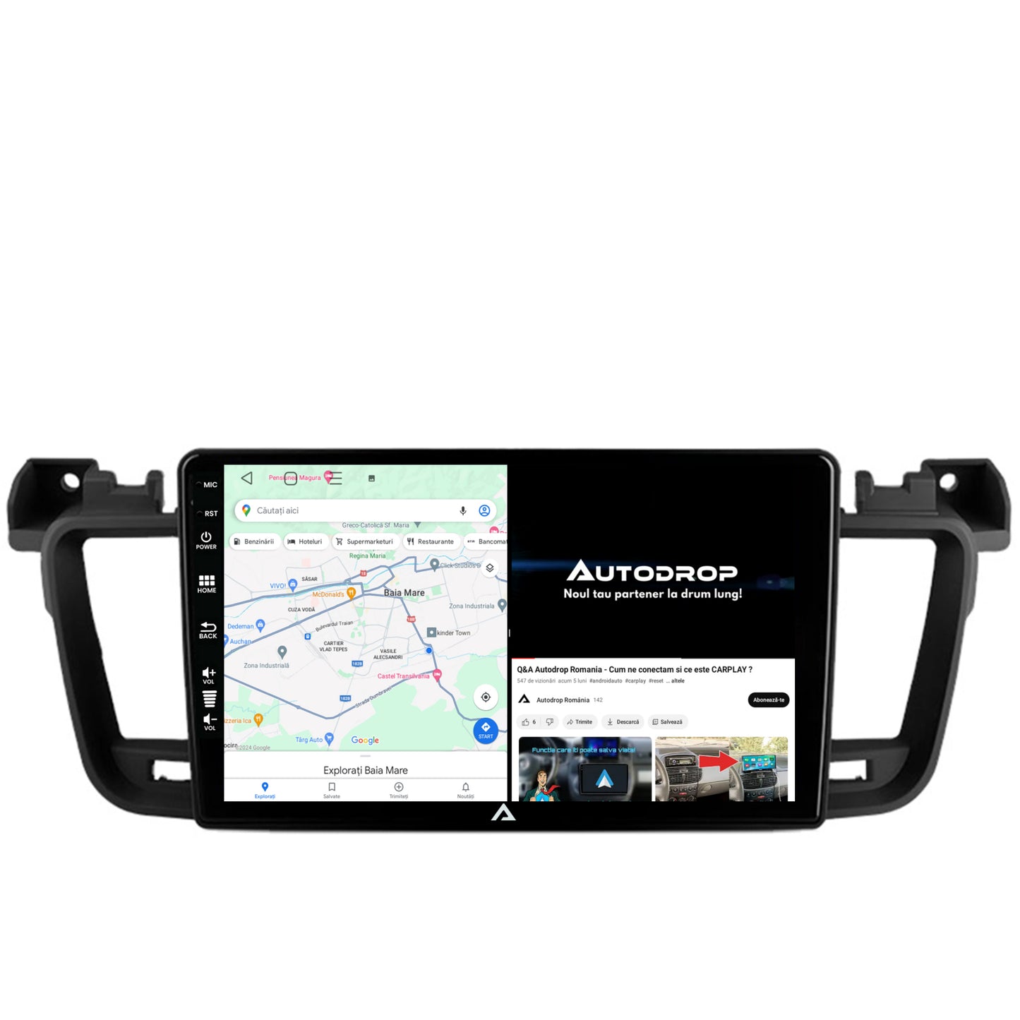 Navigatie Peugeot 508 (2010-2018), Android, E-Octacore / 2GB RAM + 32GB ROM, 9 Inch - AD-BGE9002+AD-BGRKIT264