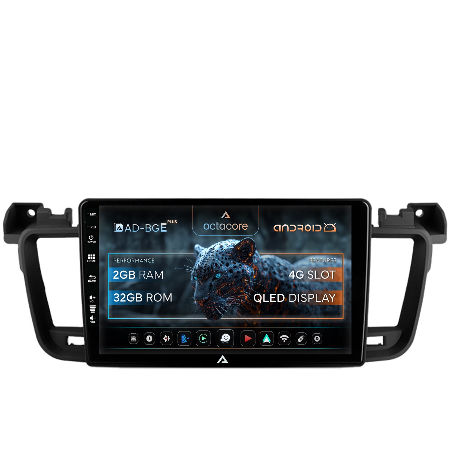 Navigatie Peugeot 508 (2010-2018), Android, E-Octacore / 2GB RAM + 32GB ROM, 9 Inch - AD-BGE9002+AD-BGRKIT264