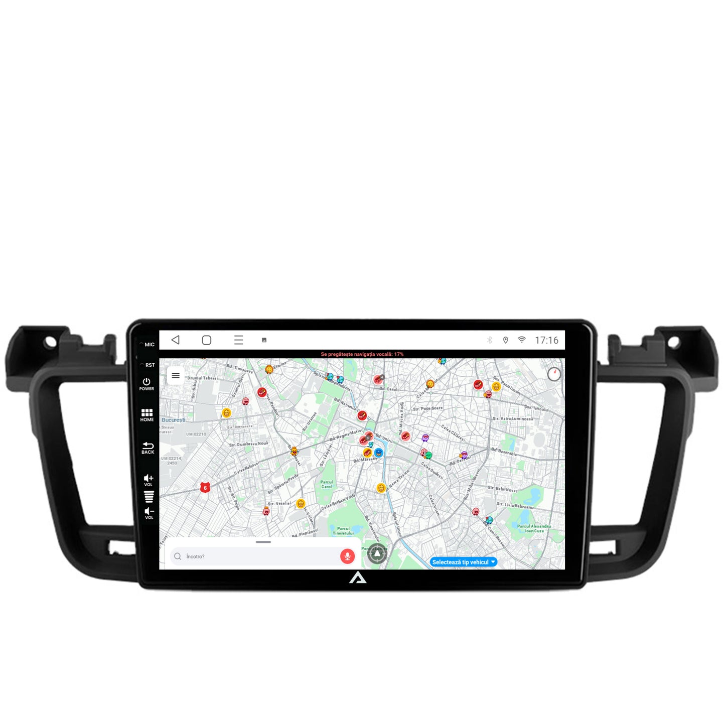 Navigatie Peugeot 508 (2010-2018), Android, P-Octacore / 2GB RAM + 32GB ROM, 9 Inch - AD-BGP9002+AD-BGRKIT264
