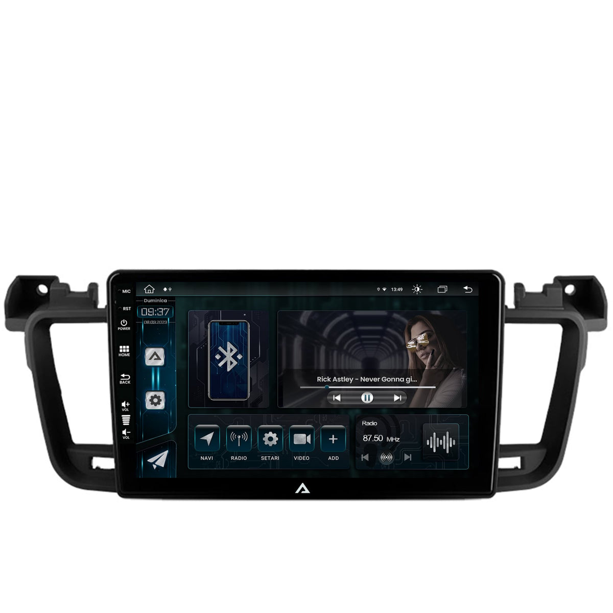 Navigatie Peugeot 508 (2010-2018), Android, Z-Octacore / 8GB RAM + 256GB ROM, 9 Inch - AD-BGZ9008+AD-BGRKIT264