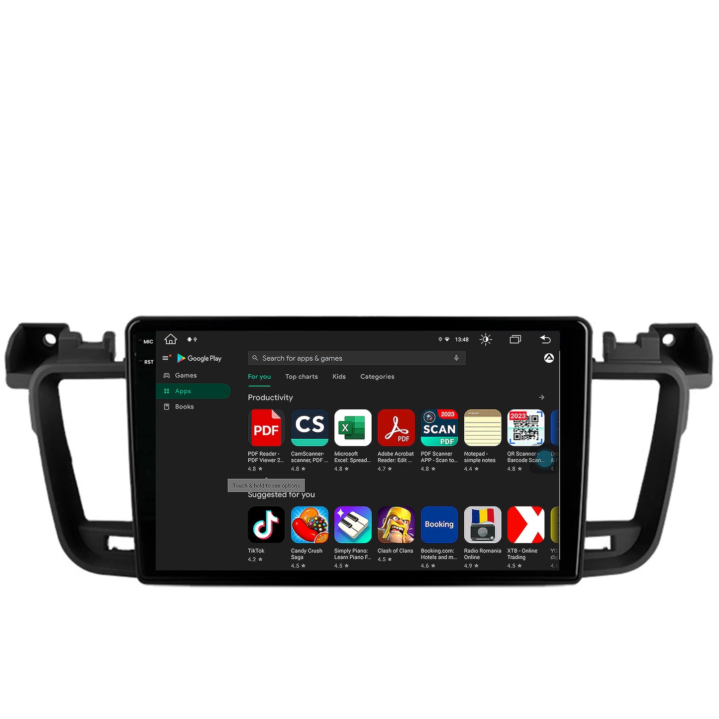 Navigatie Peugeot 508 (2010-2018), Android, V-Octacore / 4GB RAM + 64GB ROM, 9.5 Inch - AD-BGV9004+AD-BGRKIT264