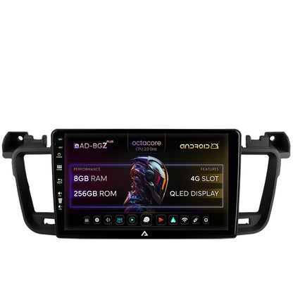 Navigatie Peugeot 508 (2010-2018), Android, Z-Octacore / 8GB RAM + 256GB ROM, 9 Inch - AD-BGZ9008+AD-BGRKIT264