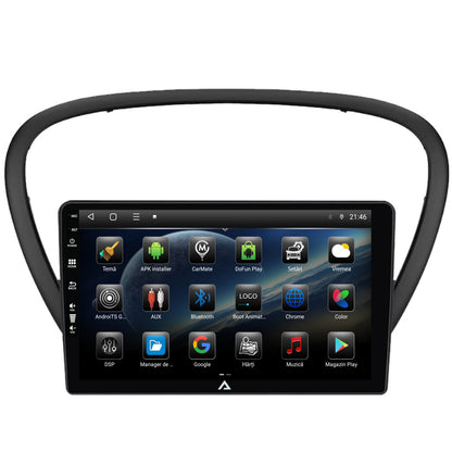 Navigatie Peugeot 607 (2004-2011), Android, E-Octacore / 2GB RAM + 32GB ROM, 9 Inch - AD-BGE9002+AD-BGRKIT266V4