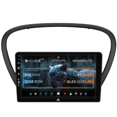 Navigatie Peugeot 607 (2004-2011), Android, E-Octacore / 2GB RAM + 32GB ROM, 9 Inch - AD-BGE9002+AD-BGRKIT266V4