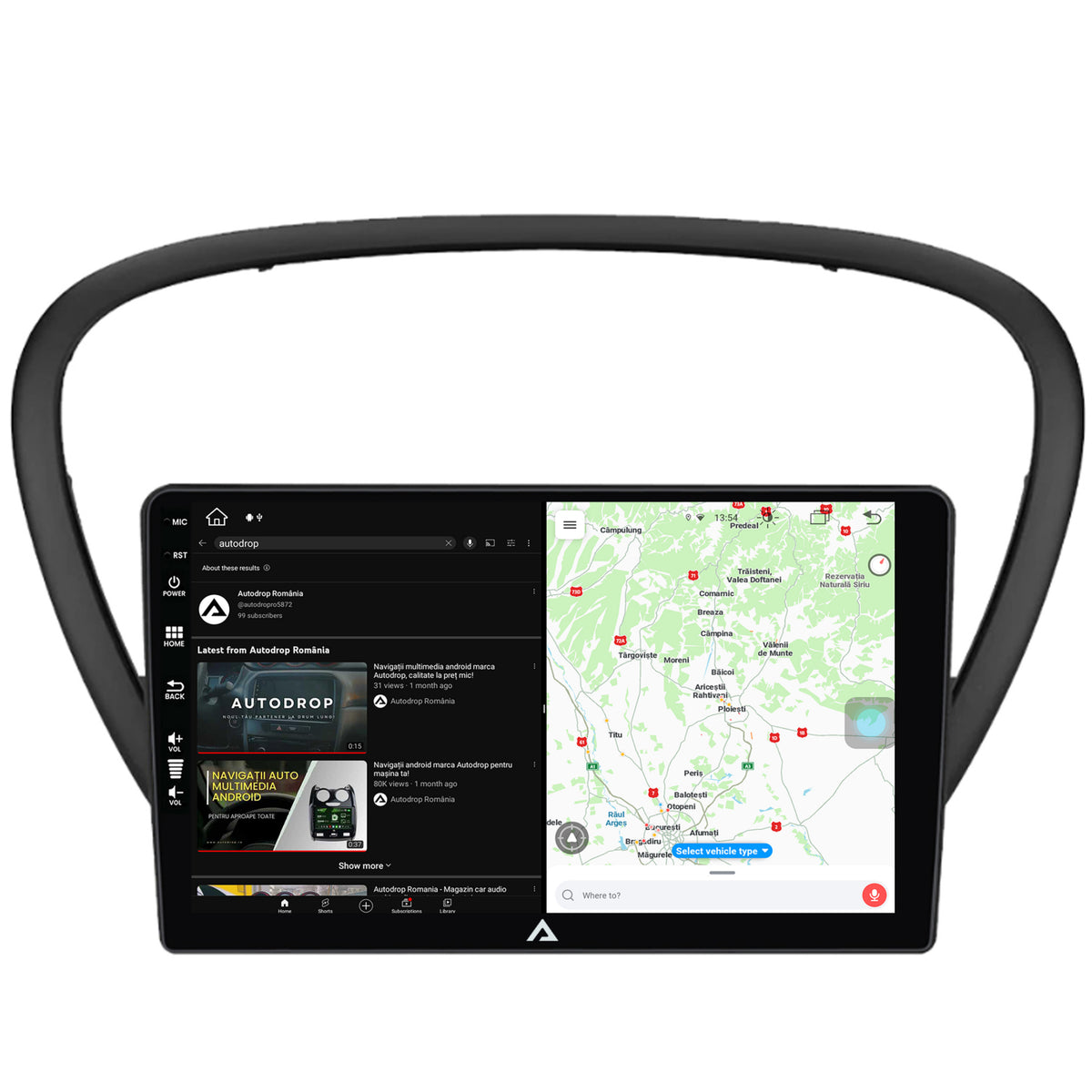 Navigatie Peugeot 607 (2004-2011), Android, Z-Octacore / 8GB RAM + 256GB ROM, 9 Inch - AD-BGZ9008+AD-BGRKIT266V4