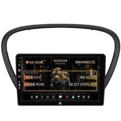 Navigatie Peugeot 607 (2004-2011), Android, A-Octacore / 4GB RAM + 64GB ROM, 9 Inch - AD-BGA9004+AD-BGRKIT266V4