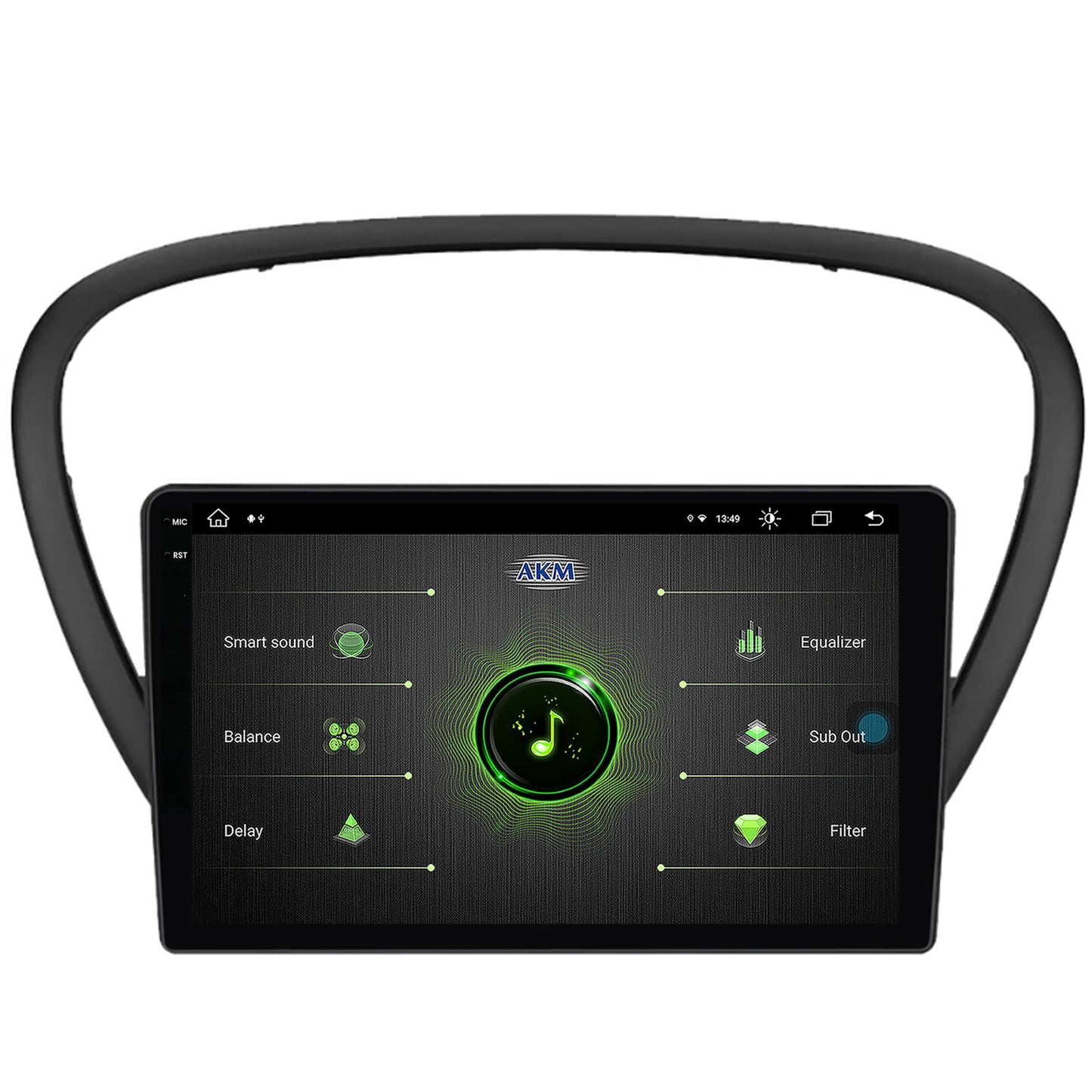 Navigatie Peugeot 607 (2004-2011), Android, V-Octacore / 4GB RAM + 64GB ROM, 9.5 Inch - AD-BGV9004+AD-BGRKIT266V4