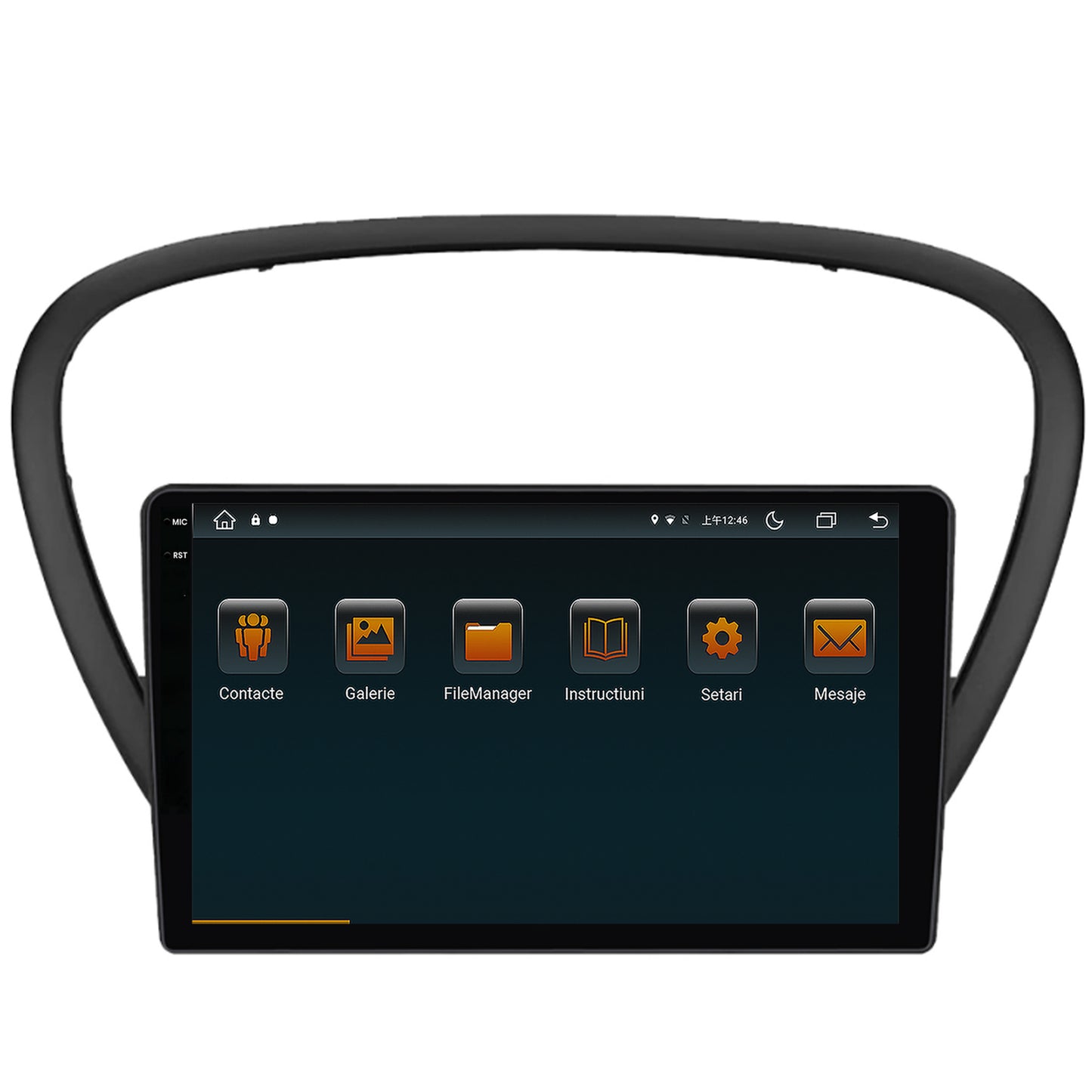 Navigatie Peugeot 607 (2004-2011), Android, V-Octacore / 4GB RAM + 64GB ROM, 9.5 Inch - AD-BGV9004+AD-BGRKIT266V4