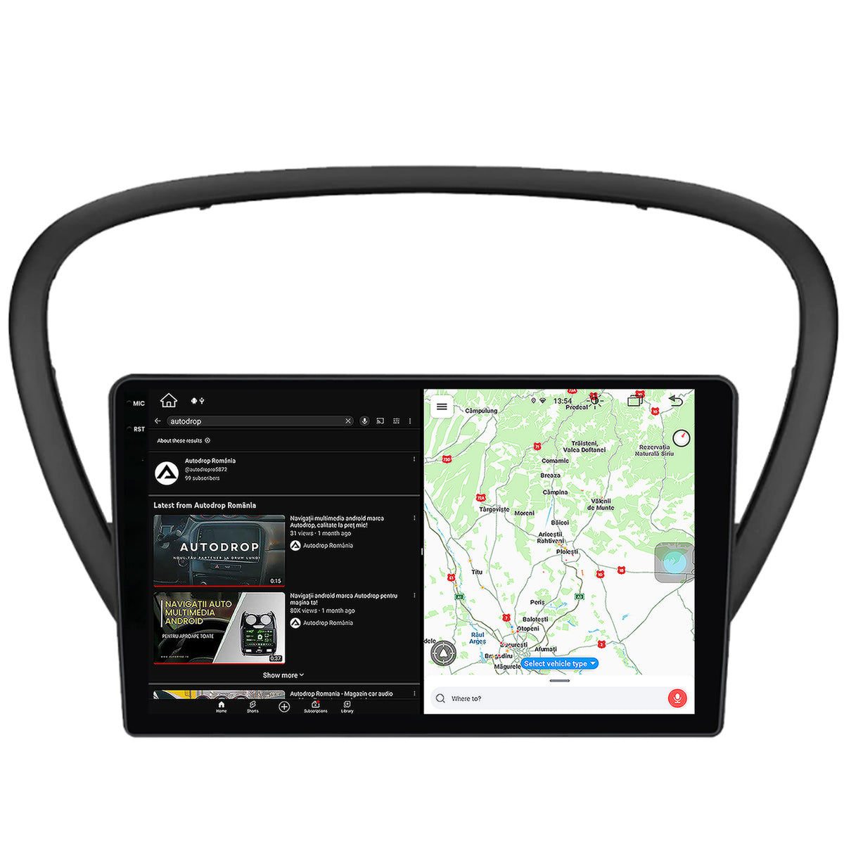 Navigatie Peugeot 607 (2004-2011), Android, V-Octacore / 4GB RAM + 64GB ROM, 9.5 Inch - AD-BGV9004+AD-BGRKIT266V4