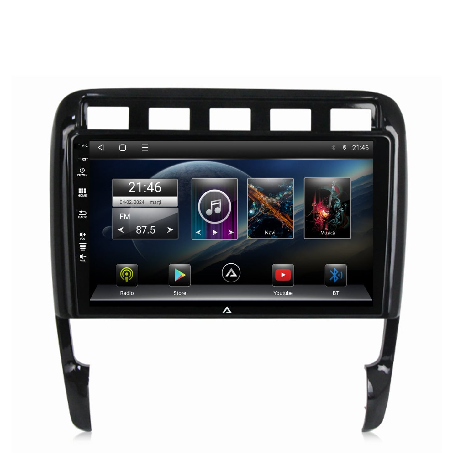 Navigatie Porsche Cayenne (2002-2010), Android, E-Octacore / 2GB RAM + 32GB ROM, 9 Inch - AD-BGE9002+AD-BGRKIT057