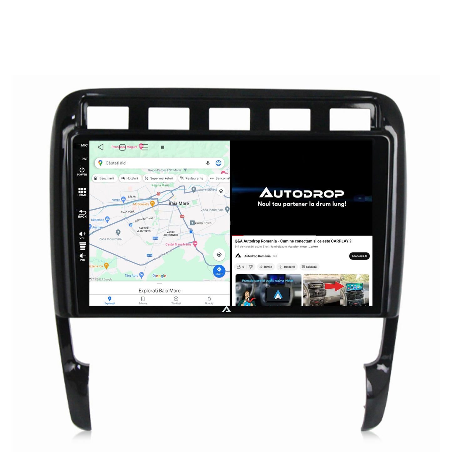Navigatie Porsche Cayenne (2002-2010), Android, P-Octacore / 2GB RAM + 32GB ROM, 9 Inch - AD-BGP9002+AD-BGRKIT057