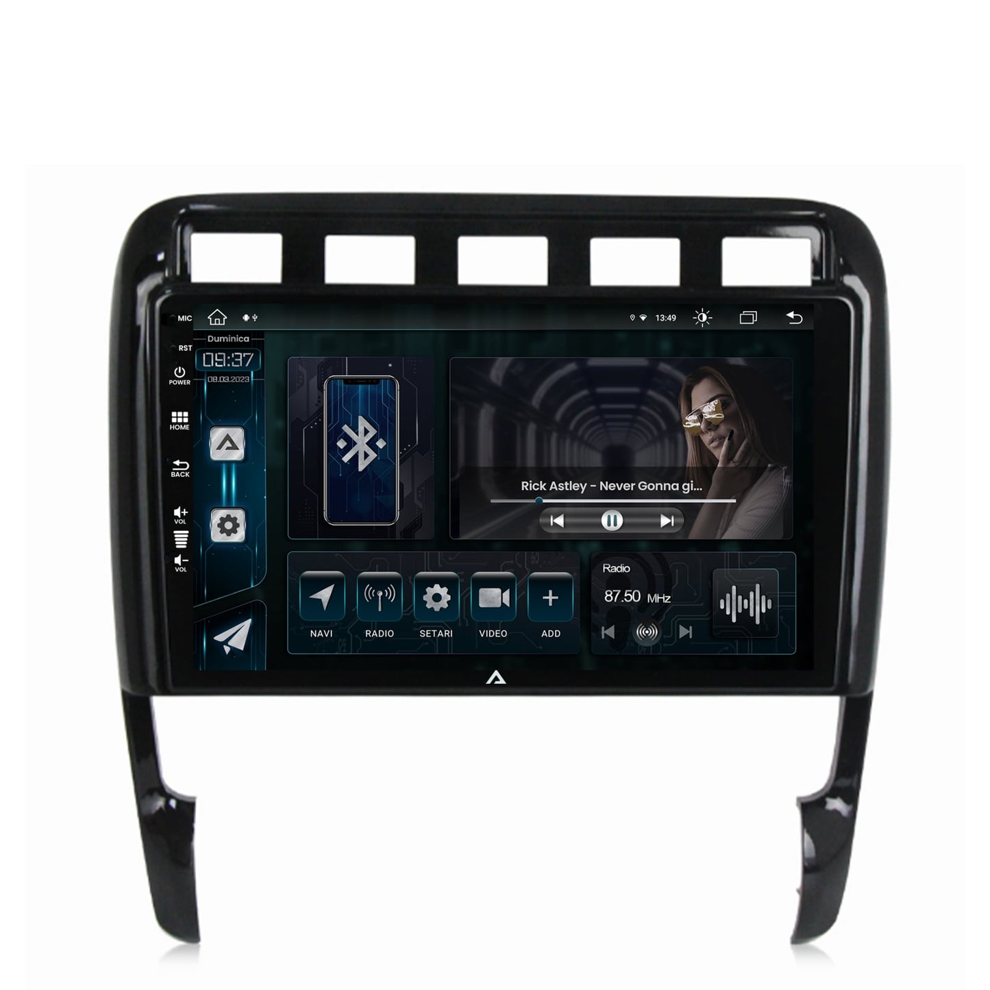 Navigatie Porsche Cayenne (2002-2010), Android, Z-Octacore / 8GB RAM + 256GB ROM, 9 Inch - AD-BGZ9008+AD-BGRKIT057