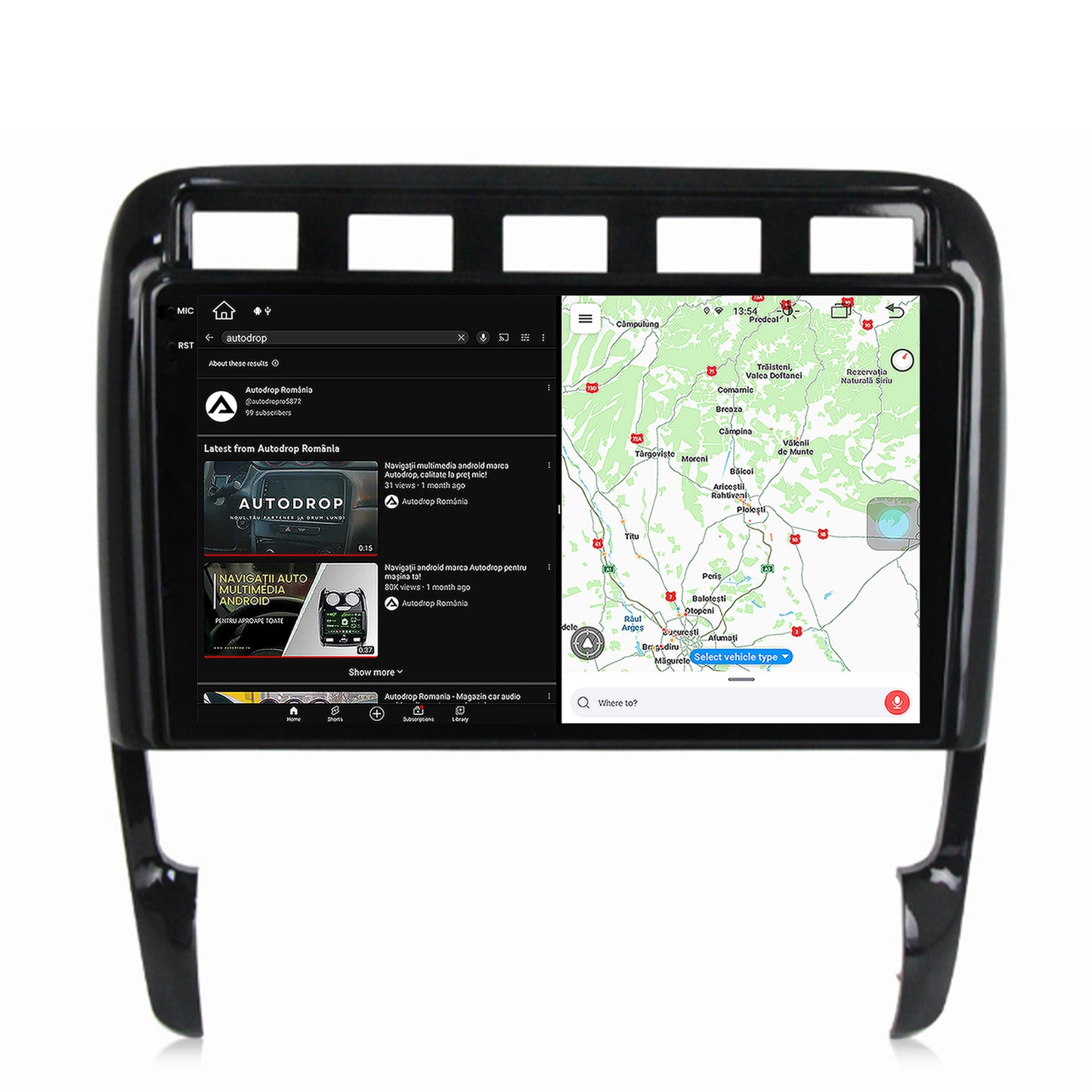Navigatie Porsche Cayenne (2002-2010), Android, V-Octacore / 4GB RAM + 64GB ROM, 9.5 Inch - AD-BGV9004+AD-BGRKIT057