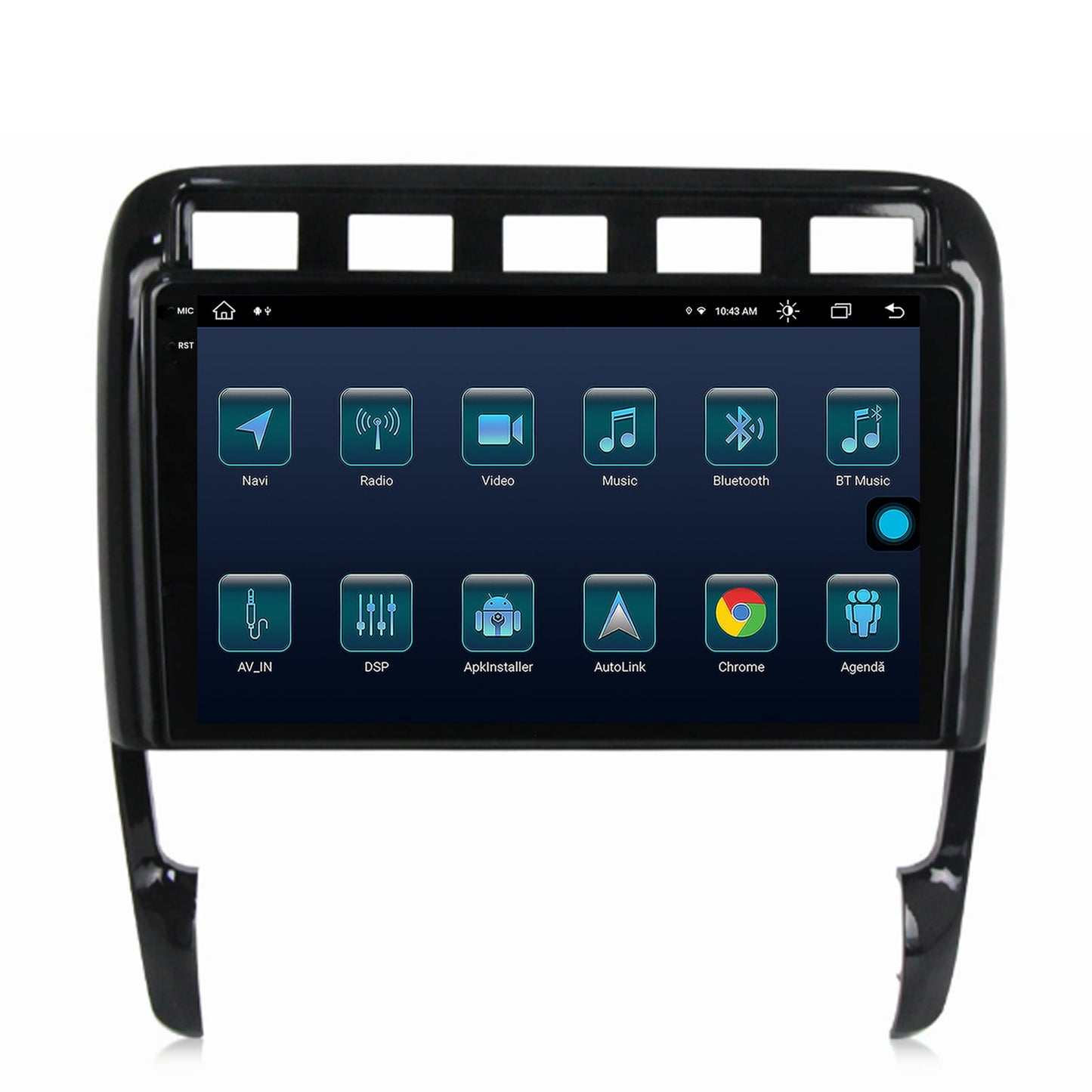 Navigatie Porsche Cayenne (2002-2010), Android, X-Octacore / 8GB RAM + 256GB ROM, 9.5 Inch - AD-BGX9008+AD-BGRKIT057