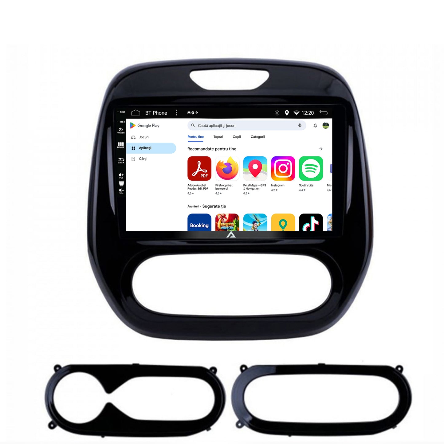 Navigatie Renault Captur (2013-2019), Android, E-Octacore / 2GB RAM + 32GB ROM, 9 Inch - AD-BGE9002+AD-BGRKIT378