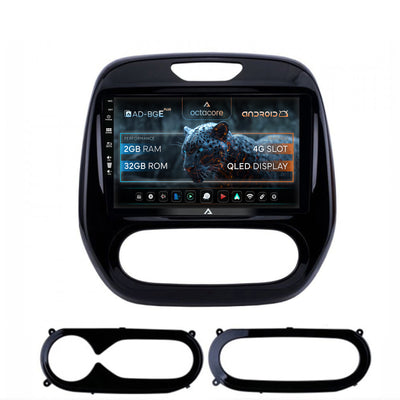 Navigatie Renault Captur (2013-2019), Android, E-Octacore / 2GB RAM + 32GB ROM, 9 Inch - AD-BGE9002+AD-BGRKIT378