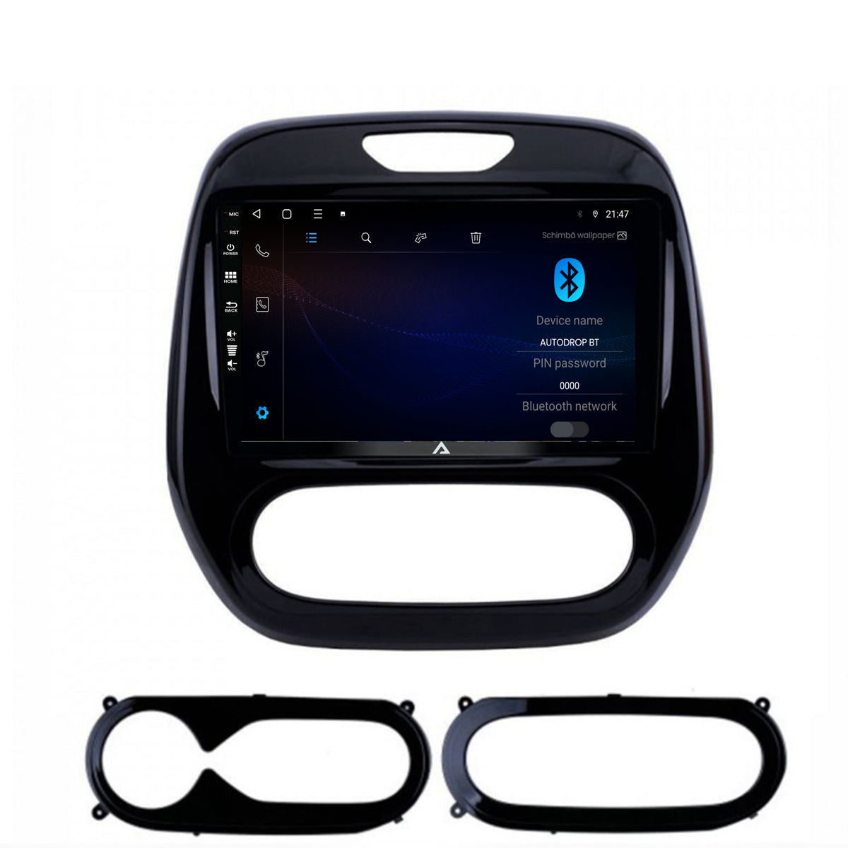 Navigatie Renault Captur (2013-2019), Android, P-Octacore / 2GB RAM + 32GB ROM, 9 Inch - AD-BGP9002+AD-BGRKIT378